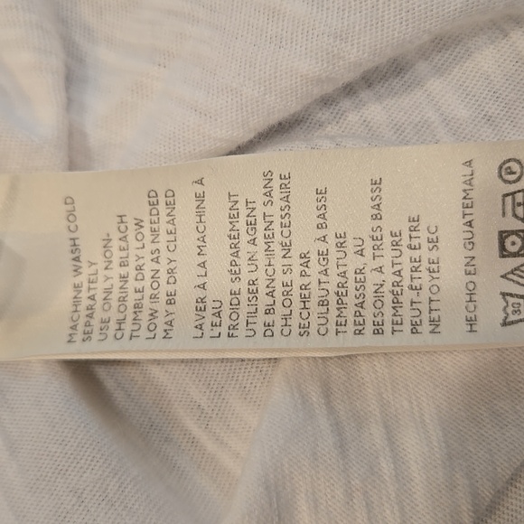 FREE PEOPLE WE THE FREE. THE ARDEN TEE. LONG SLEEVE. WHITE. SIZE X-LARGE. - Picture 7 of 13